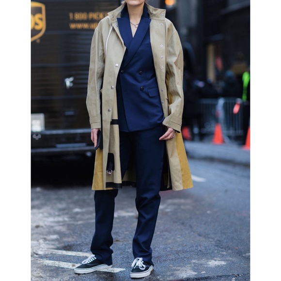 CÉLINE MACKINTOSH WATERPROOF COTTON BELTED TRENCH COAT SIZE 34 BY PHOEBE PHILO - Picture 15 of 16